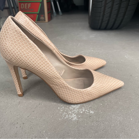 ZARA blush snakeskin pumps - 37 - Picture 6 of 7